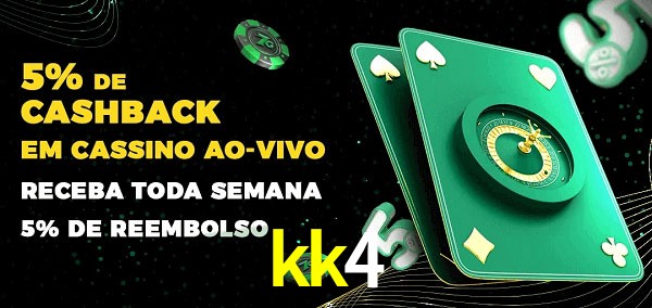 Promoções do cassino ao Vivo kk4